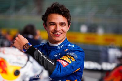 Third placed Lando Norris (GBR) McLaren in parc ferme.