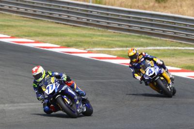 Dominique Aegerter and Steven Odendaal, Navarra WorldSSP race2, 22 August 2021