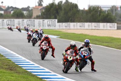 Alvaro Bautista leads 2024 Estoril WorldSBK. Credit: Gold and Goose.