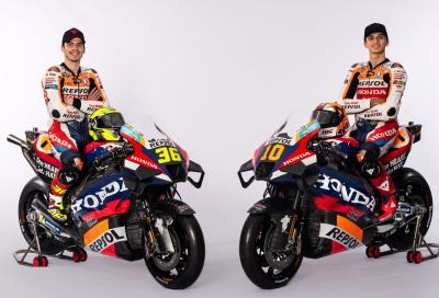 Joan Mir, Luca Marini, 2024 Repsol Honda livery.