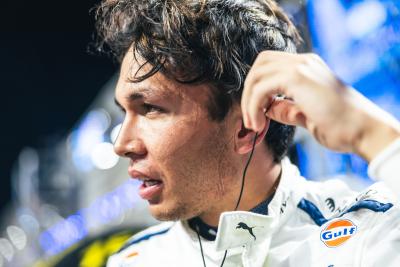 Alex Albon on the grid at the Saudi Arabian Grand Prix.