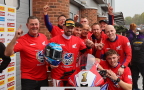 Honda Racing UK celebrates 2024 British Supersport title. Credit: Honda Racing UK.